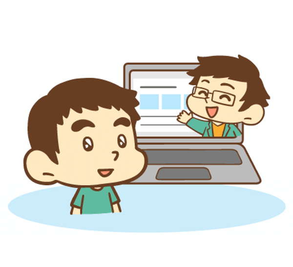 先生の話を聞くイメージ