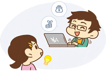 学んだことを人に教えて理解が深まる会員のイラスト