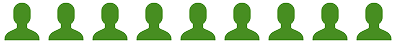 紹介で入会した方のオフィス利用率を表す人のアイコン9人